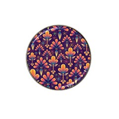 Floral Abstract Purple Pattern Hat Clip Ball Marker (10 pack)