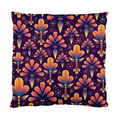 Floral Abstract Purple Pattern Standard Cushion Case (One Side)