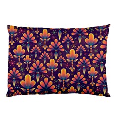 Floral Abstract Purple Pattern Pillow Case