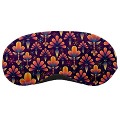 Floral Abstract Purple Pattern Sleeping Masks