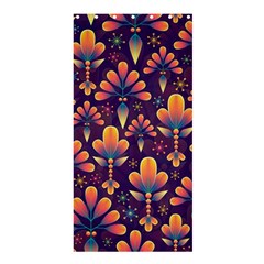 Floral Abstract Purple Pattern Shower Curtain 36  x 72  (Stall) 