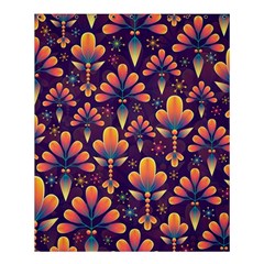Floral Abstract Purple Pattern Shower Curtain 60  x 72  (Medium) 