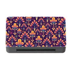 Floral Abstract Purple Pattern Memory Card Reader with CF