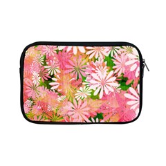Pink Flowers Floral Pattern Apple Ipad Mini Zipper Cases by paulaoliveiradesign