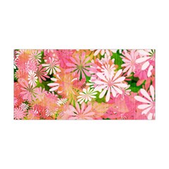 Pink Flowers Floral Pattern Yoga Headband by paulaoliveiradesign