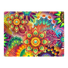 Colorful Abstract Pattern Kaleidoscope Double Sided Flano Blanket (mini)  by paulaoliveiradesign