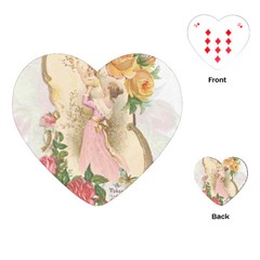Vintage Floral Illustration Playing Cards (heart)  by paulaoliveiradesign