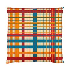 Plaid Pattern Standard Cushion Case (one Side) by linceazul