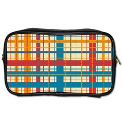 Plaid Pattern Toiletries Bags 2-side by linceazul