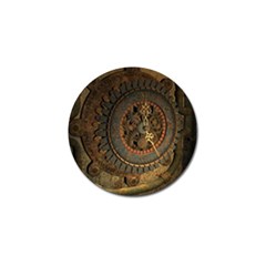 Steampunk, Awesoeme Clock, Rusty Metal Golf Ball Marker (4 Pack) by FantasyWorld7