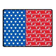 Usa Flag Double Sided Fleece Blanket (small)  by stockimagefolio1