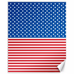 Usa Flag Canvas 11  X 14   by stockimagefolio1