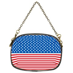 Usa Flag Chain Purses (two Sides) 