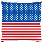 Usa Flag Large Cushion Case (One Side) Front