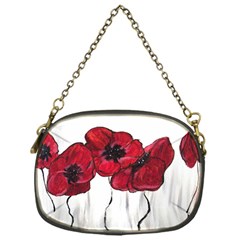 Main Street Poppies Hr Aceo Chain Purses (one Side)  by artbyjacquie