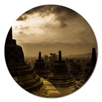 Borobudur Temple Indonesia Magnet 5  (Round) Front