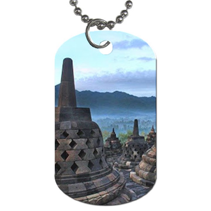 Borobudur Temple  Morning Serenade Dog Tag (Two Sides)