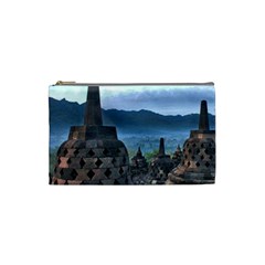 Borobudur Temple  Morning Serenade Cosmetic Bag (small)  by Nexatart