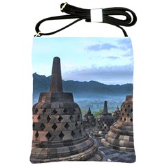 Borobudur Temple  Morning Serenade Shoulder Sling Bags