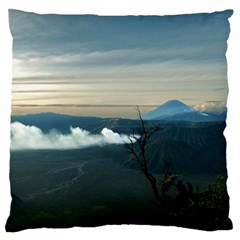 Bromo Caldera De Tenegger  Indonesia Large Flano Cushion Case (one Side) by Nexatart