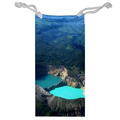 Kelimutu Crater Lakes  Indonesia Jewelry Bag by Nexatart