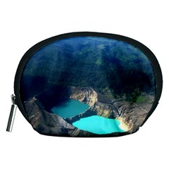 Kelimutu Crater Lakes  Indonesia Accessory Pouches (medium)  by Nexatart