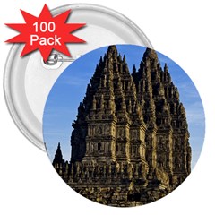 Prambanan Temple 3  Buttons (100 Pack)  by Nexatart
