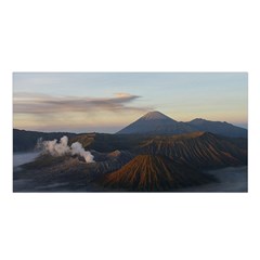 Sunrise Mount Bromo Tengger Semeru National Park  Indonesia Satin Shawl