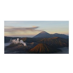 Sunrise Mount Bromo Tengger Semeru National Park  Indonesia Satin Wrap by Nexatart