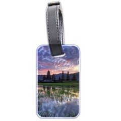 Tamblingan Morning Reflection Tamblingan Lake Bali  Indonesia Luggage Tags (two Sides)