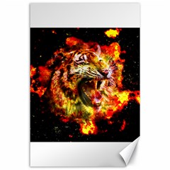 Fire Tiger Canvas 24  X 36 