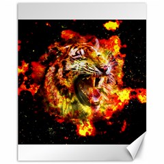 Fire Tiger Canvas 11  X 14   by stockimagefolio1