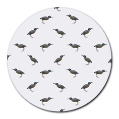 Exotic Birds Motif Pattern Round Mousepads by dflcprints