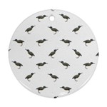 Exotic Birds Motif Pattern Ornament (Round) Front