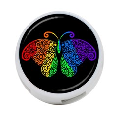 Rainbow butterfly  4-Port USB Hub (Two Sides) 