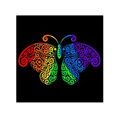 Rainbow butterfly  Small Satin Scarf (Square)