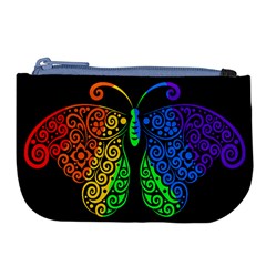 Rainbow butterfly  Large Coin Purse