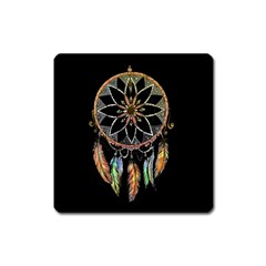 Dreamcatcher  Square Magnet by Valentinaart