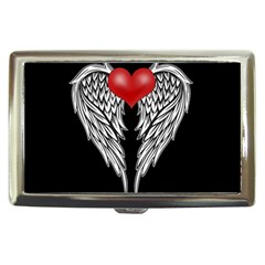 Angel Heart Tattoo Cigarette Money Cases by Valentinaart