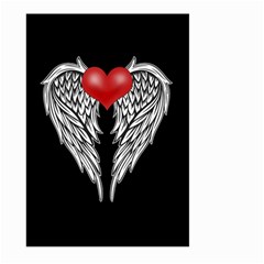 Angel Heart Tattoo Large Garden Flag (two Sides) by Valentinaart