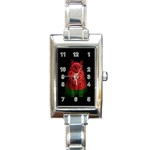 Watermelon cat Rectangle Italian Charm Watch Front