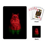 Watermelon cat Playing Card Back