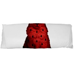 Watermelon Cat Body Pillow Case (dakimakura) by Valentinaart