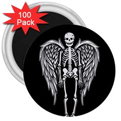 Angel Skeleton 3  Magnets (100 Pack) by Valentinaart