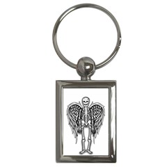 Angel Skeleton Key Chains (rectangle)  by Valentinaart