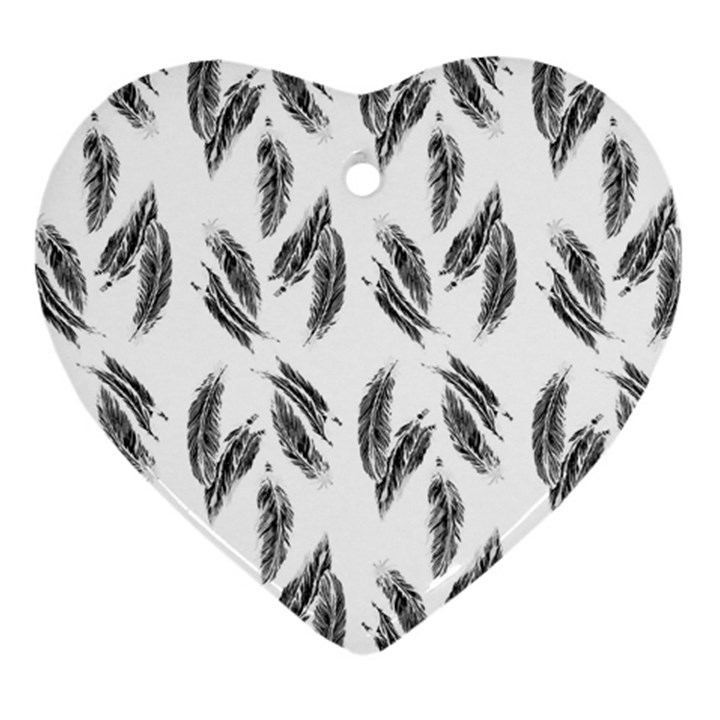 Feather pattern Ornament (Heart)