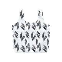 Feather Pattern Full Print Recycle Bags (s) 