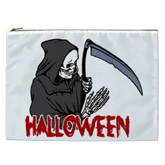 Death - Halloween Cosmetic Bag (xxl)  by Valentinaart
