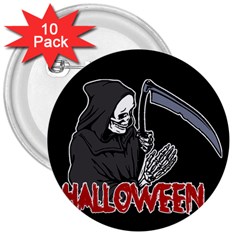 Death - Halloween 3  Buttons (10 Pack)  by Valentinaart
