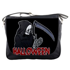 Death - Halloween Messenger Bags by Valentinaart